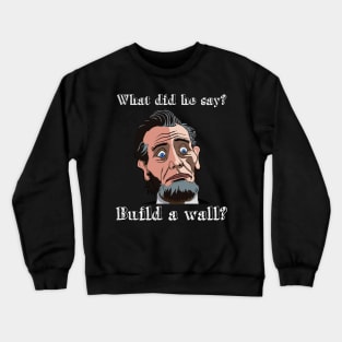 Funny surprised comic style Abraham Lincoln Crewneck Sweatshirt